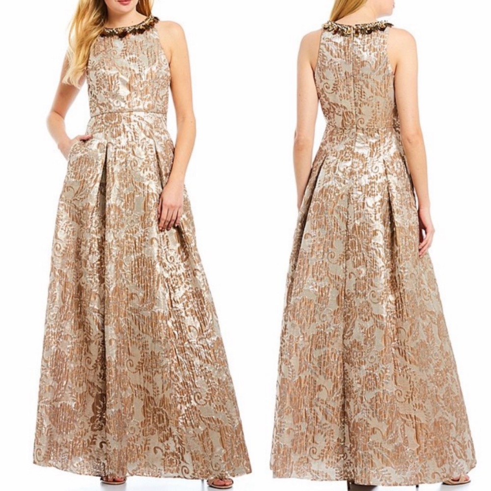 Aidan Mattox brocade Ballgown